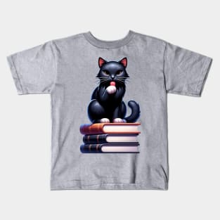 Bookstore Cat! Kids T-Shirt